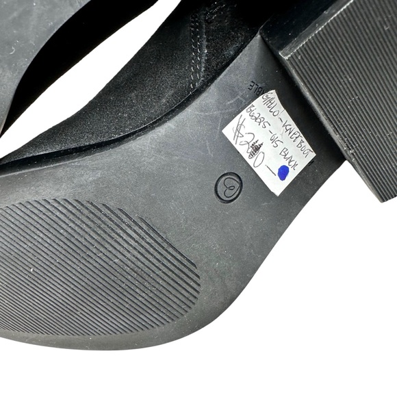 Blondo NEW Gallo Knee High Black Suede Boots Block Heel SZ 6.5 Waterproof - Picture 10 of 16